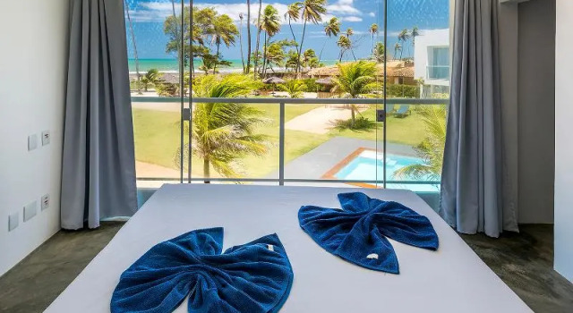 Четырёхместный коттедж с балконом B Blue Beachouses