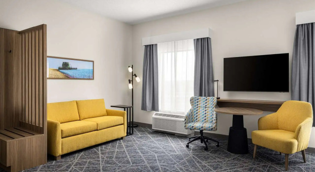 Одноместный люкс Hampton Inn & Suites Moline-Quad City Intl Aprt