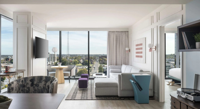 Двухместный люкс Hyatt Centric Downtown Nashville