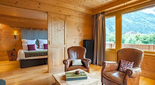 Люкс с видом на горы Hotel-Chalet de Tradition Hotel Hermitage