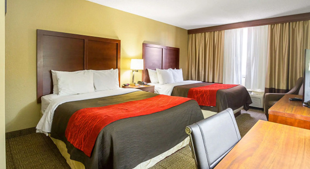 Четырёхместный номер Standard Comfort Inn Cleveland Downtown