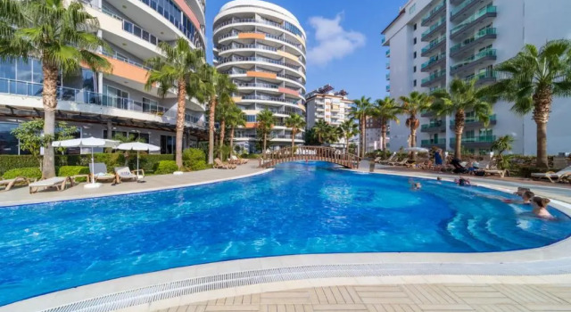 Апартаменты Colorful Flat with Shared Pool and Spa in Alanya