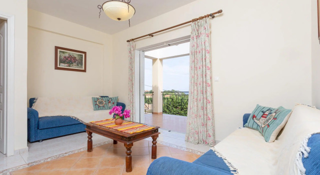 Skala Villa Yellow Large Private Pool Walk to Beach Sea Views A C Wifi - 2826