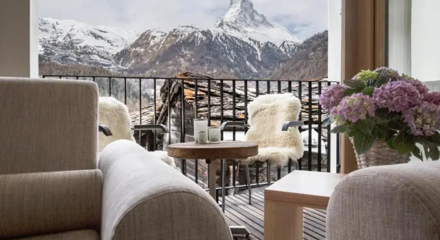 Апартаменты с 3 комнатами с балконом Sonnmatten Boutique Hotel & Apartments Zermatt