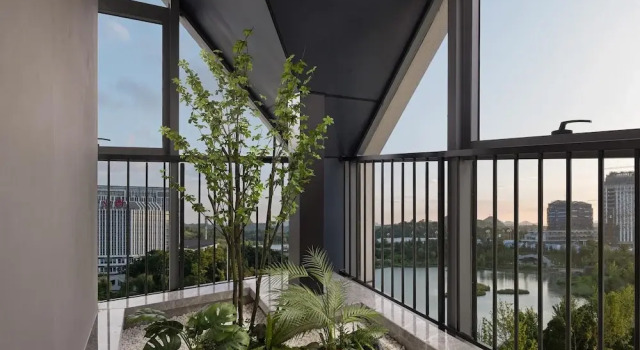 Двухместный люкс с видом на залив Hilton Garden Inn Guiyang Gui'An New Area