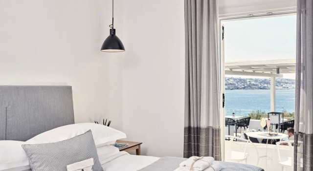 Двухместный номер с видом на море Mykonos Princess Hotel