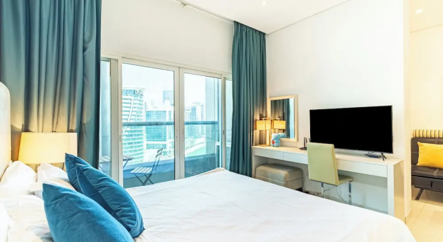 Студия SuperHost - Chic Studio on the 16th Floor in Business Bay