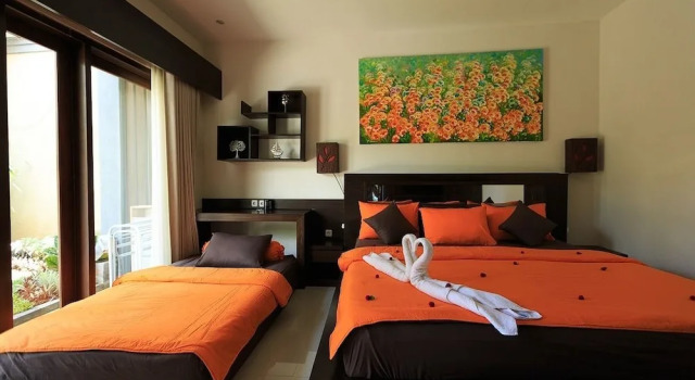 Villa Twin Lovina, Rezervovat Vila Chaty v Bali, Chalupa
