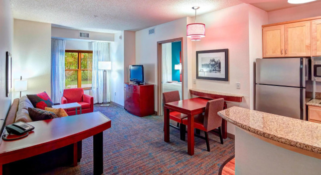 Двухместный люкс 1 Bedroom 2 room Residence Inn Minneapolis Plymouth