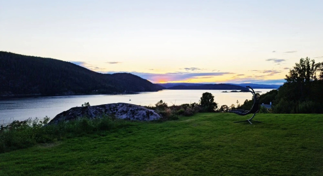 Коттедж Modern cabin with a panoramic view of the Oslo Fjord