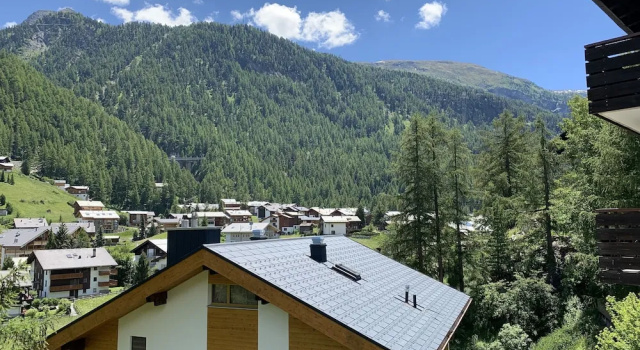 Апартаменты Standard с 2 комнатами с балконом и с видом на горы Apartments Zermatt Paradies