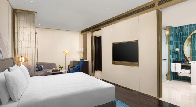 Двухместный номер Lounge Access Premium HUALUXE Shanghai Changfeng Park by IHG