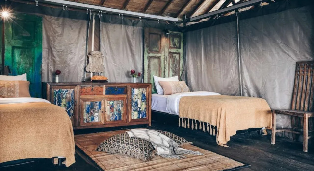 Тент с красивым видом из окна Batukaru Eco Retreat - Adults Only