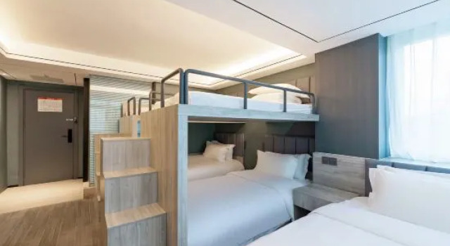 Кровать в общем номере Xinyuan E-Sport Hotel