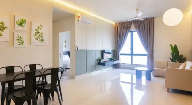 Семейный люкс с 2 комнатами Modern Melaka City Apartments Near Jonker St