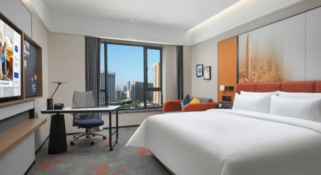 Двухместный номер Deluxe с видом на город Hampton by Hilton Ningbo Yinzhou City
