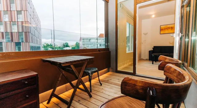 Апартаменты с 2 комнатами с балконом Tower Apartments