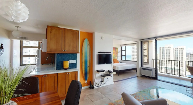 Artsy 32nd Floor Condo with Modern Furnishings & Gorgeous Ocean Views