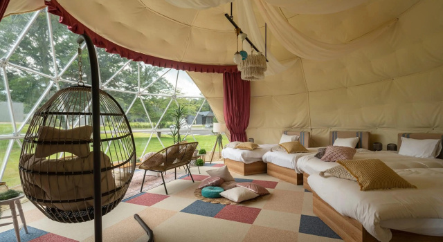 Glamping Village Fujikawaguchiko, Забронировать Кемпинг Кемпинги и глэмпинги Нарусава, Кемпинг
