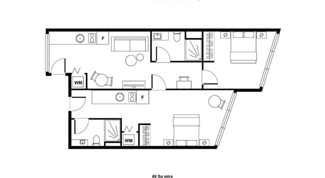 Апартаменты с 2 комнатами Punthill Essendon North