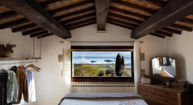 Номер Standard с видом на озеро Di Colle in Colle - Agriturismo