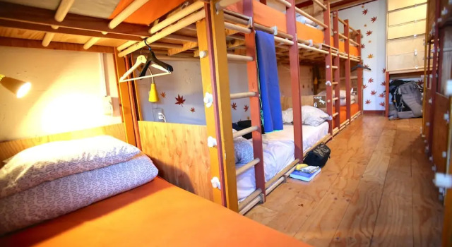 Кровать в общем номере (женский номер) c 1 комнатой с балконом Yadoya Guest House Orange - Hostel