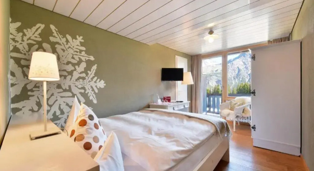 Одноместный номер Superior с балконом и с видом на горы Hotel Seehof-Arosa