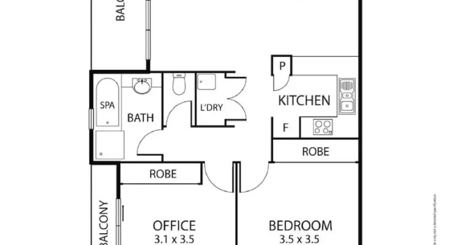 Апартаменты Executive c 1 комнатой с балконом Ringwood Royale