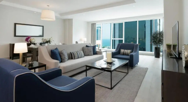 Номер Deluxe с 2 комнатами с видом на город Centara West Bay Hotel & Residences Doha
