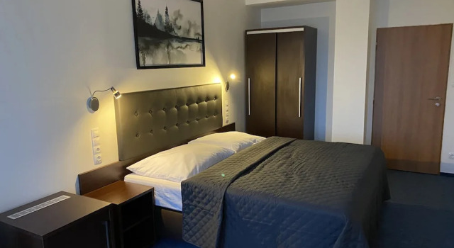 Superior Dvoulůžkový s manželskou postelí pokoj 1 ložnice a výhledem do parku Hotel Chodov Asc