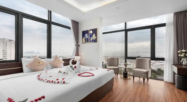 Двухместный номер Deluxe рядом с пляжем Thai Ha Boutique Hotel