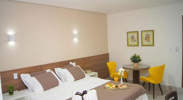 Трёхместный номер Luxury с балконом и с красивым видом из окна Hotel Flor Da Chapada