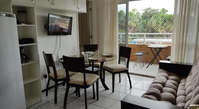 Семейный люкс с балконом RESORT PARADISÍACO FLAT TDO até 08 Hosp.02 Stes,Coz, Sla, Vrda.