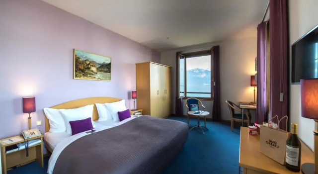 Двухместный номер Superior с видом на озеро Hôtel Bon Rivage