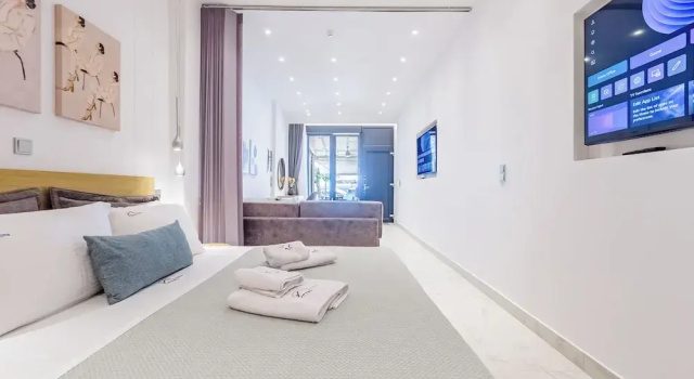 Апартаменты Premium с балконом и с видом на море Kima Premium Apartments