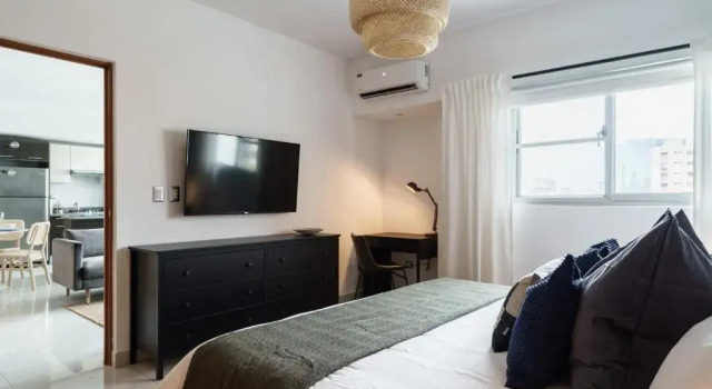 Апартаменты KingBed-BestLocation-WiFi-A/C-Piantini-YellowKey*
