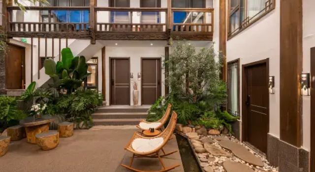 Bazen·Lijiang Travel·Zen Tea Hearth Aesthetic Bed and Breakfast, Забронировать Отель Отели Лицзян 3 звезды, рядом с Улица Сквер-стрит Древнего города Даянь, 3*