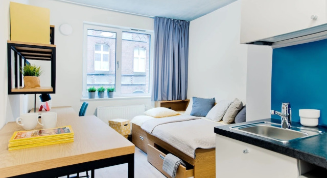 Студия Standard YOUNIQ Gdansk - Campus Accommodation