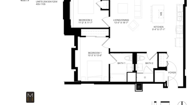 Апартаменты Apartment in The Loop Great Amenities Near Shops