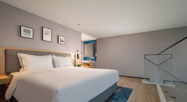 Люкс Пентхаус c 1 комнатой с видом на море Holiday Inn Express Haikou Intl Duty Free City by IHG