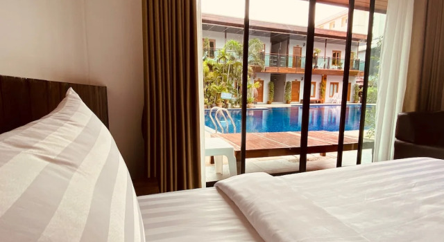 Семейный номер Standard c 1 комнатой с балконом и с видом на бассейн Paradise Land Resort