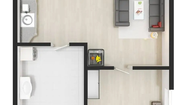 Апартаменты Standard c 1 комнатой Master Apartment Hotel