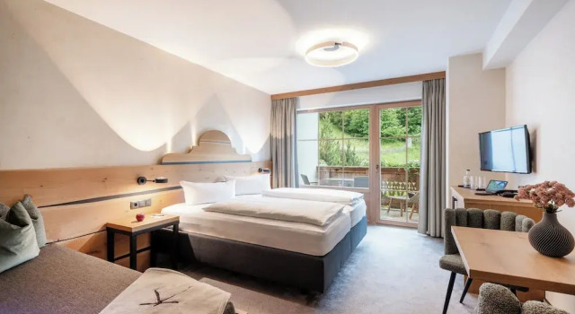 Двухместный номер Comfort с балконом и с видом на горы Das Kaltenbach - ApartHotel