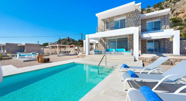 Вилла Deluxe Sea view villa with private pool Horizontes
