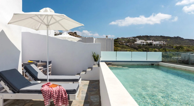 Люкс с видом на море Amperian Mykonos Suites & Villas