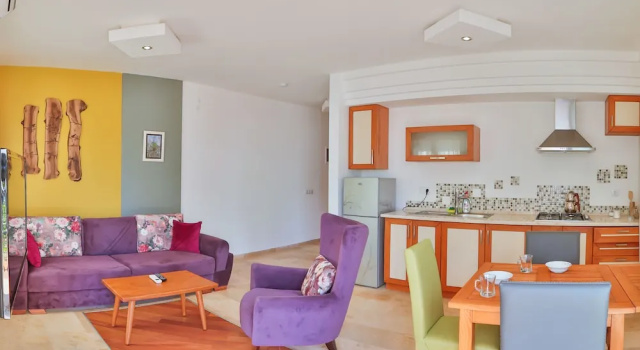 Апартаменты Economy Цокольный этаж c 1 комнатой с балконом Çınarlar Apart Hotel KAŞ