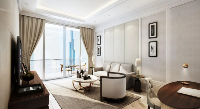 Люкс Executive с видом на Бурдж-Халифа и фонтан Address Dubai Mall