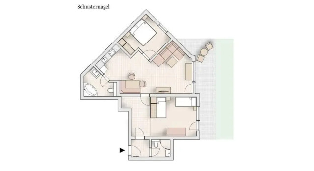 Апартаменты с 2 комнатами Landhaus Charlotte am Geigenbuehel -Apartments