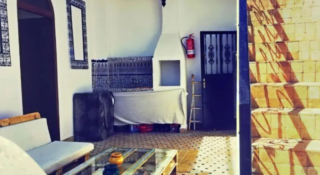 Кровать в общем номере Tangier Kasbah Hostel