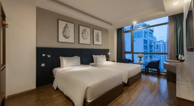 Двухместный номер Deluxe с видом на город Aaron Hotel